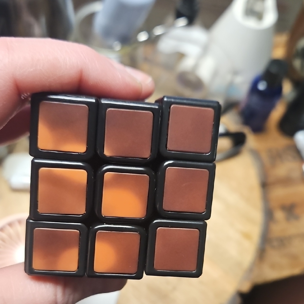 Black and Gray Cube Puzzle Touch To Expose Tiles - Picture 2 of 3